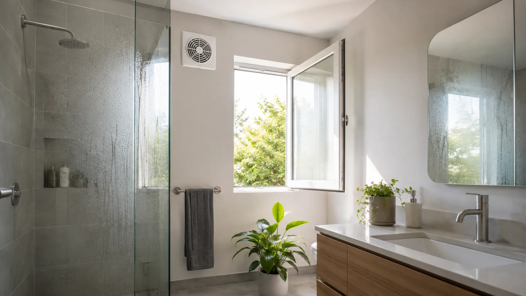 badkamer ventileren