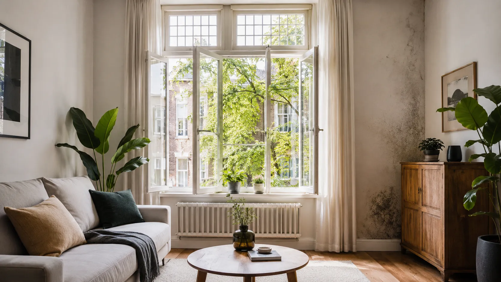 muffe lucht in huis