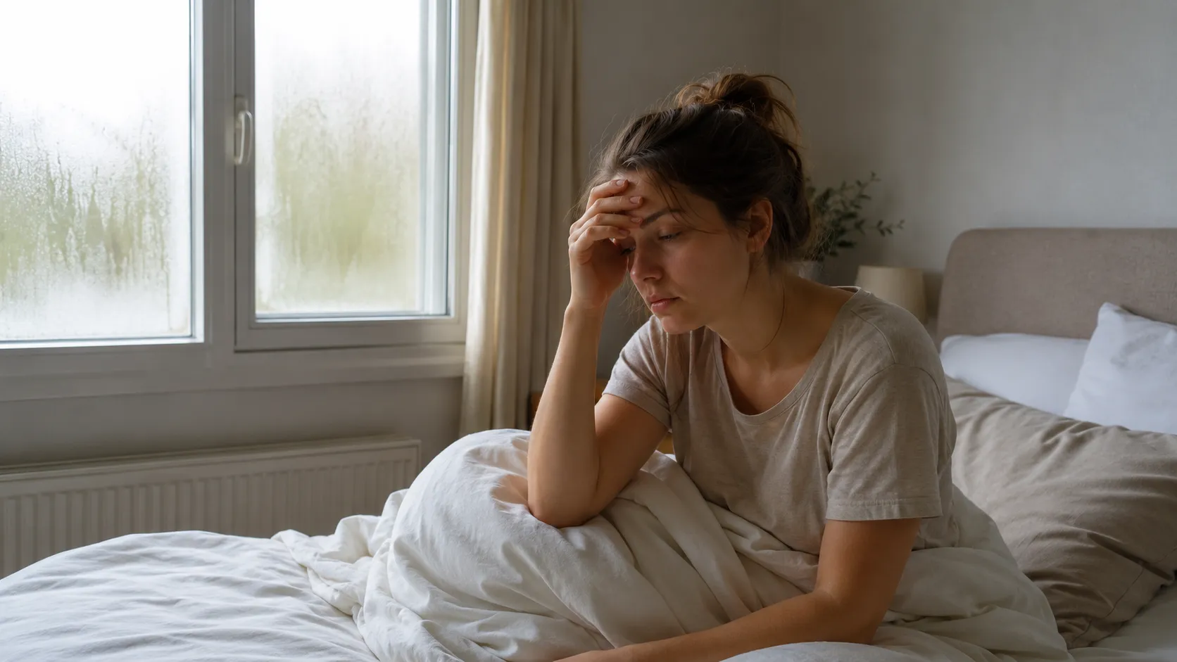 vermoeid wakker worden binnenklimaat
