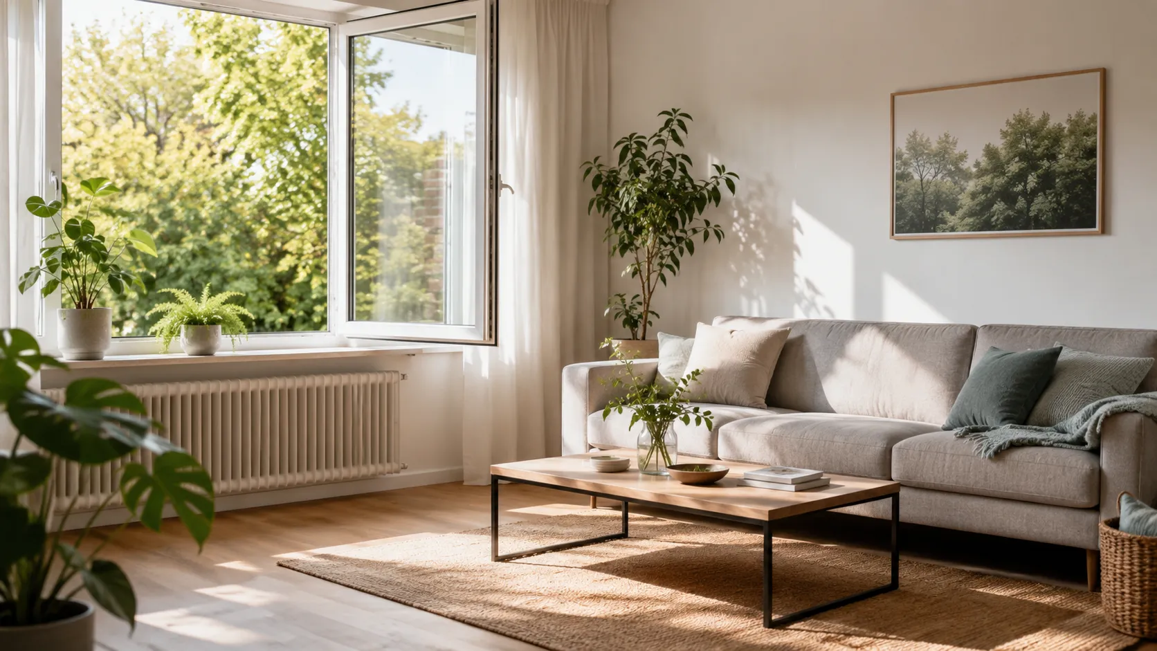 woonkamer binnenklimaat