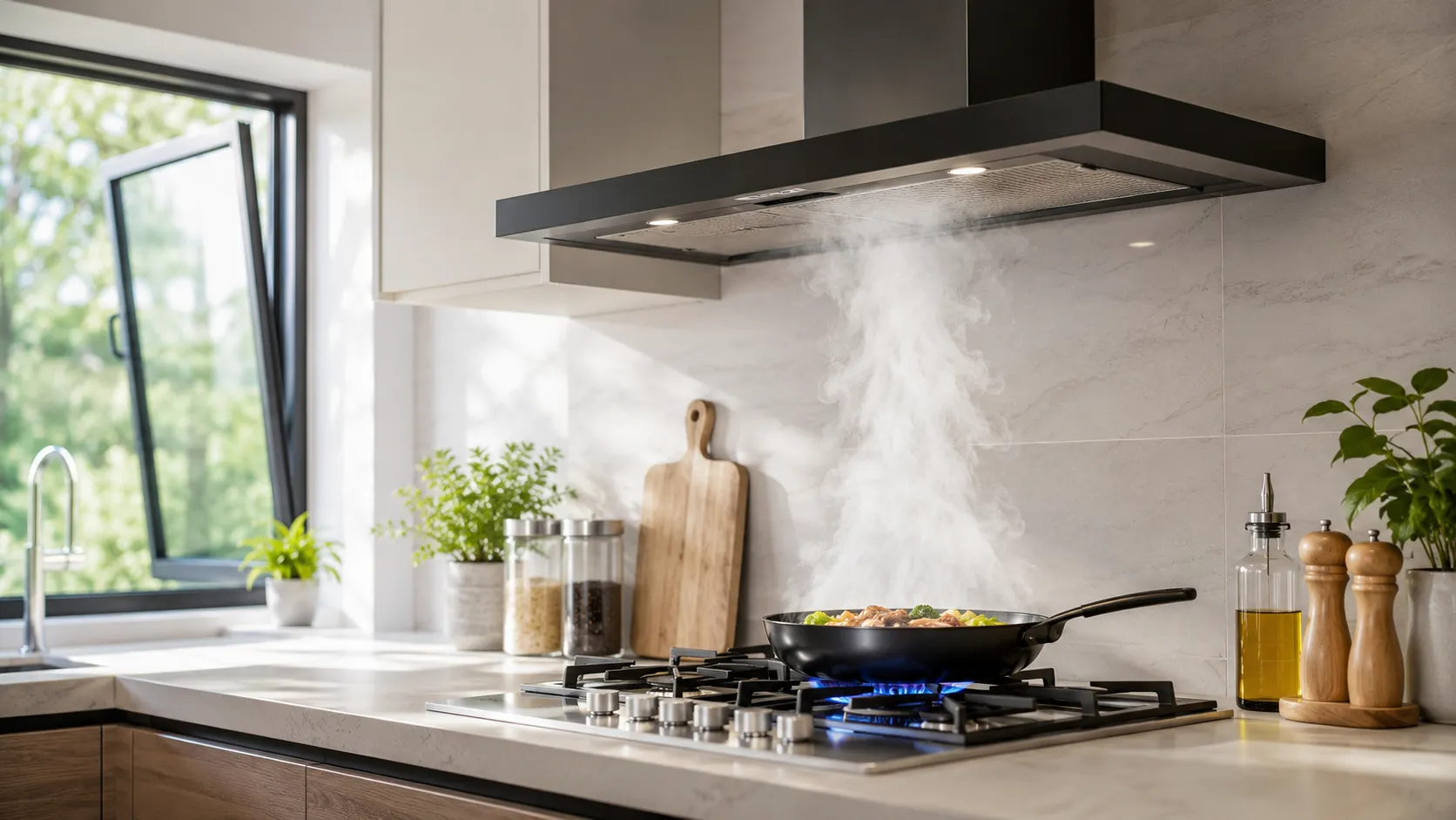 fijnstof kooklucht keuken